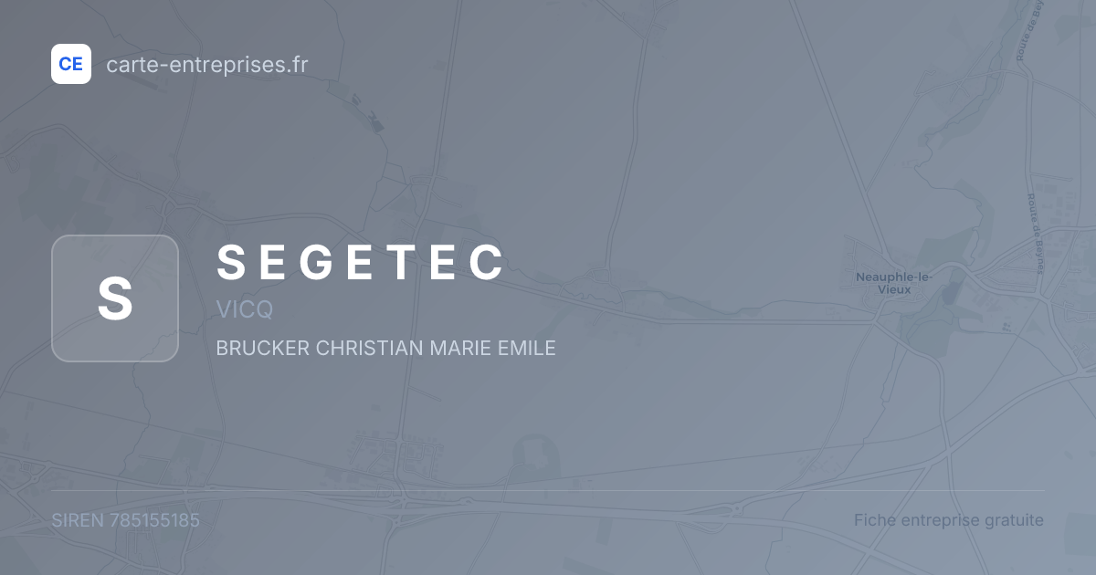 S E G E T E C — 785155185 — fiche entreprise
