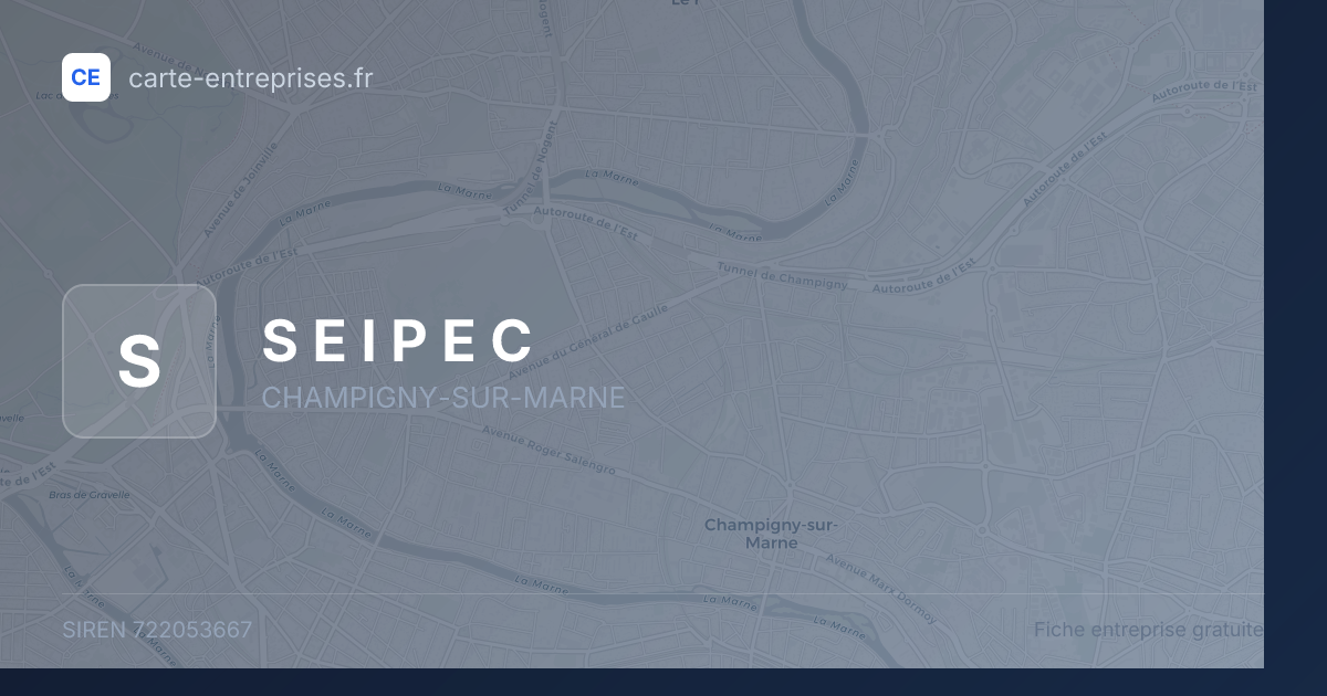 S E I P E C — 722053667 — fiche entreprise