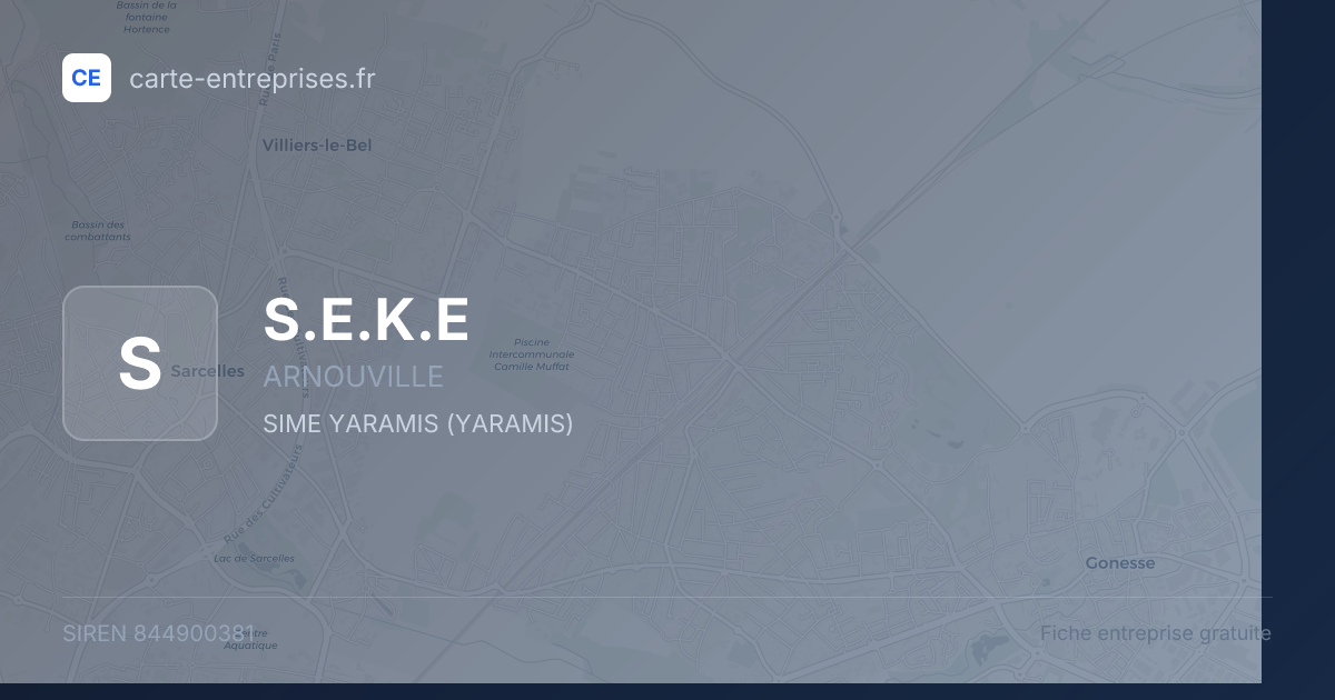 S.E.K.E — 844900381 — fiche entreprise