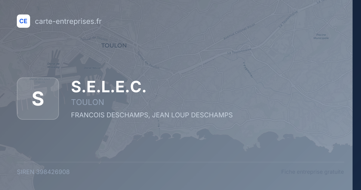 S.E.L.E.C. — 398426908 — fiche entreprise