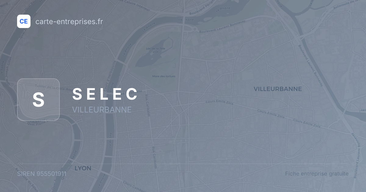 S E L E C — 955501911 — fiche entreprise