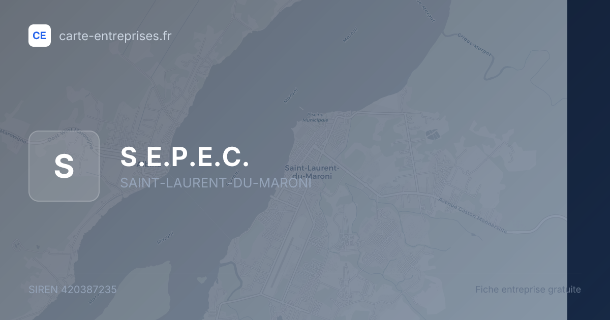 S.E.P.E.C. — 420387235 — fiche entreprise