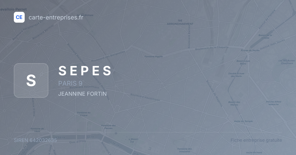S E P E S — 642032635 — fiche entreprise