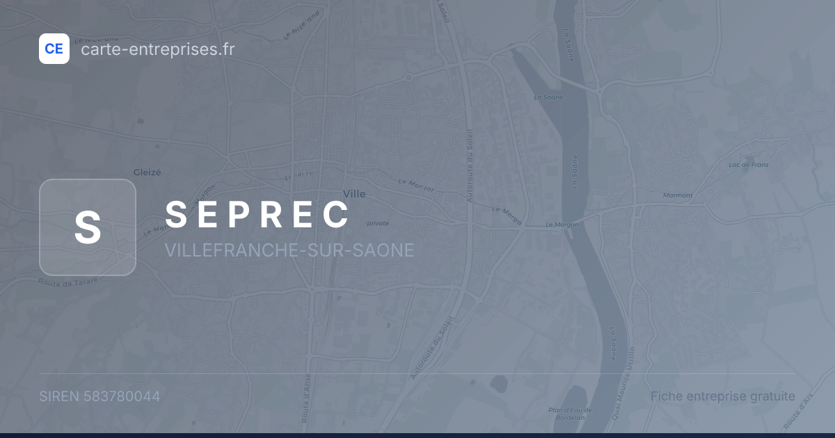 S E P R E C — 583780044 — fiche entreprise