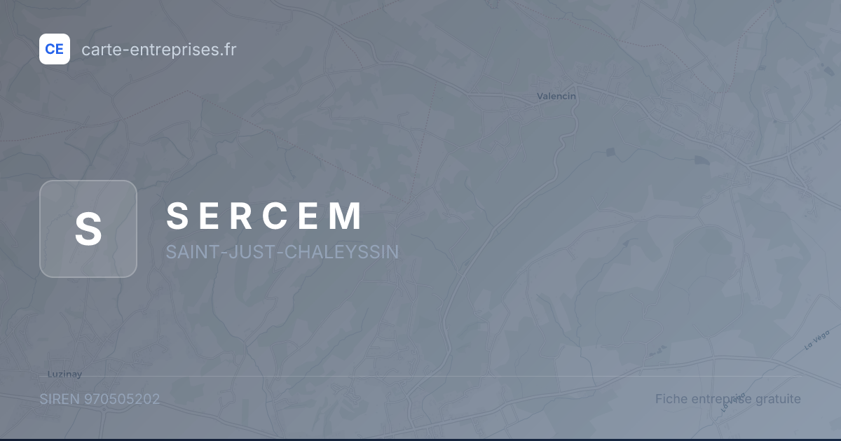S E R C E M — 970505202 — fiche entreprise