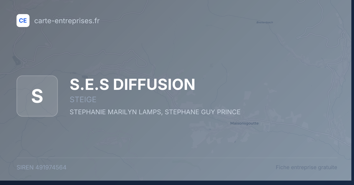 S.E.S DIFFUSION — 491974564 — fiche entreprise