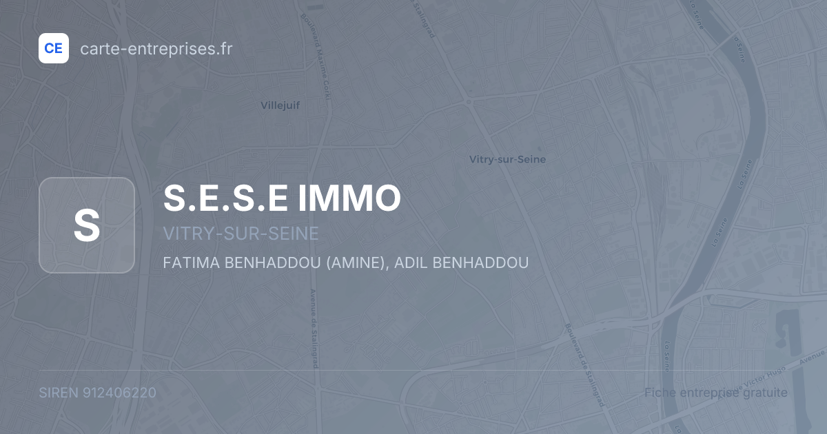 S.E.S.E IMMO — 912406220 — fiche entreprise