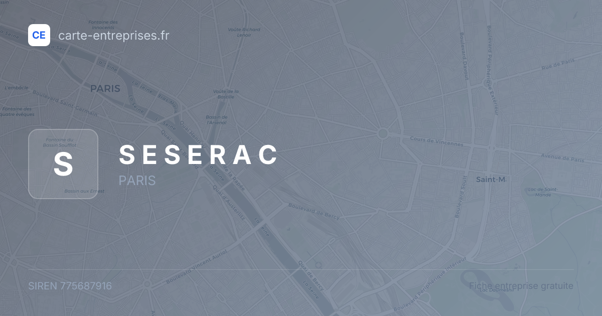 S E S E R A C — 775687916 — fiche entreprise