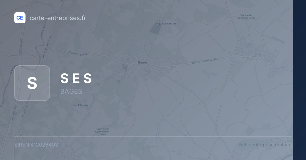 S E S — 412026403 — fiche entreprise