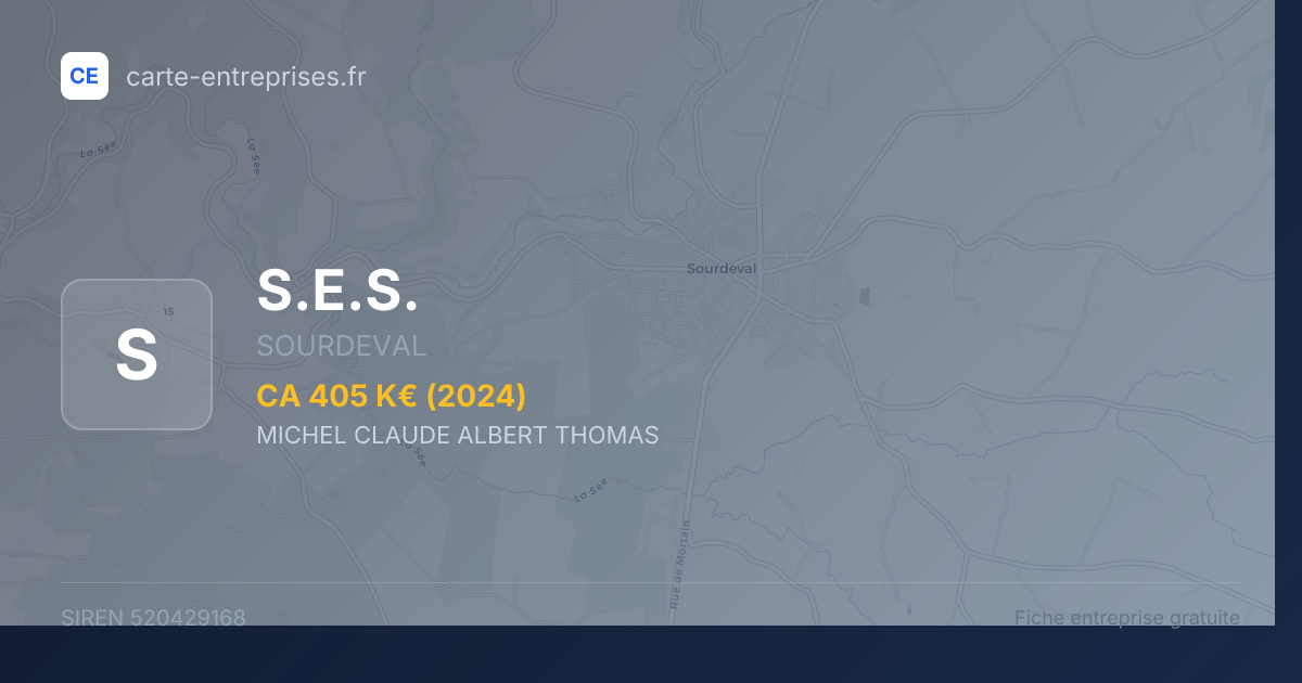 S.E.S. — 520429168 — fiche entreprise