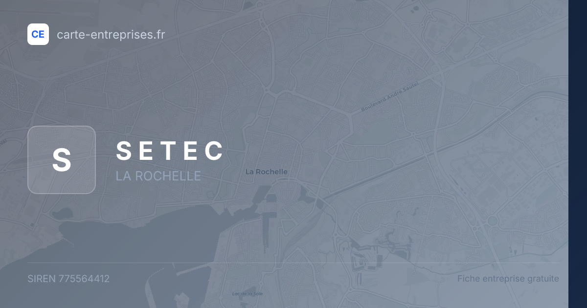 S E T E C — 775564412 — fiche entreprise