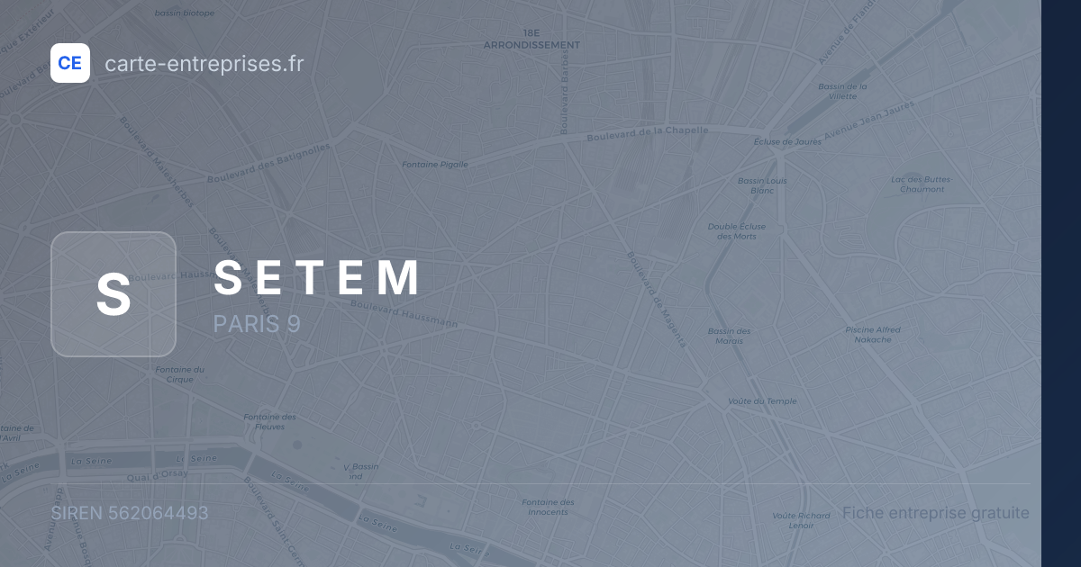 S E T E M — 562064493 — fiche entreprise