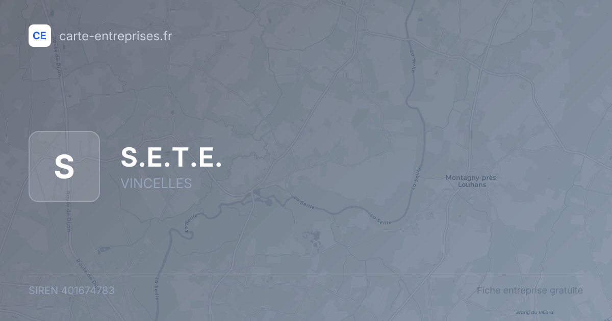 S.E.T.E. — 401674783 — fiche entreprise