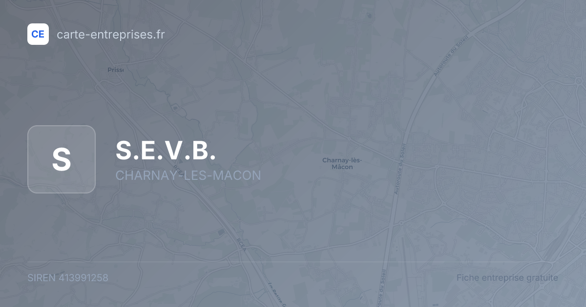 S.E.V.B. — 413991258 — fiche entreprise