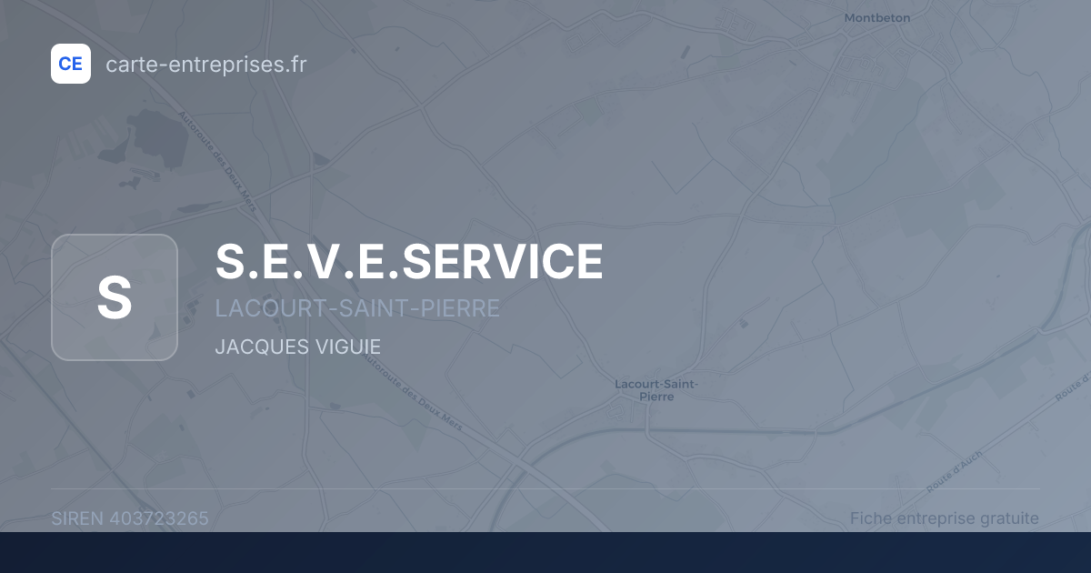 S.E.V.E.SERVICE — 403723265 — fiche entreprise