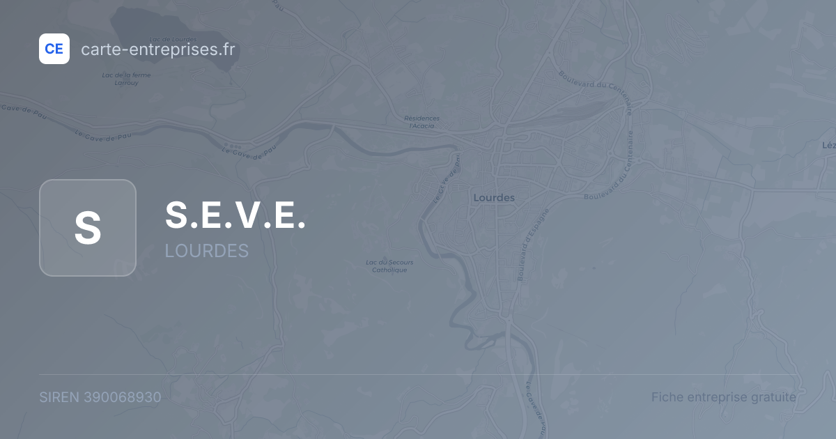 S.E.V.E. — 390068930 — fiche entreprise