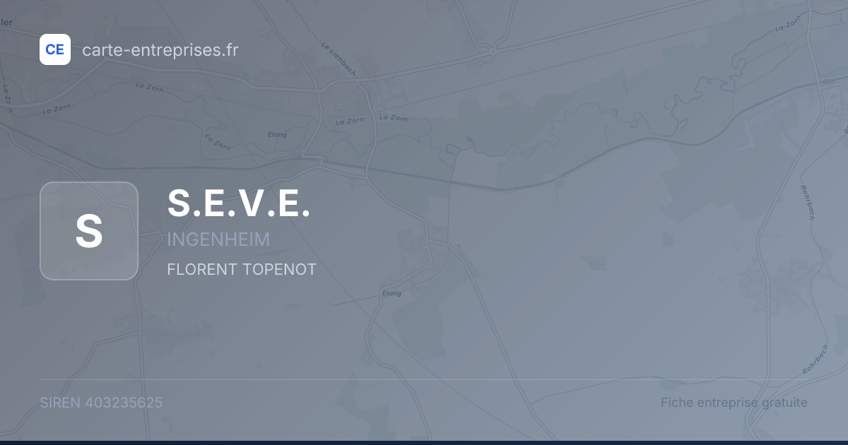 S.E.V.E. — 403235625 — fiche entreprise