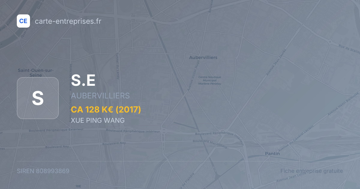 S.E — 808993869 — fiche entreprise
