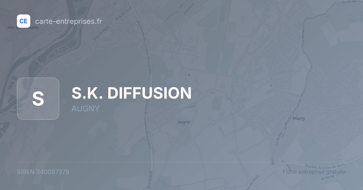 S.K. DIFFUSION — 340087378 — fiche entreprise