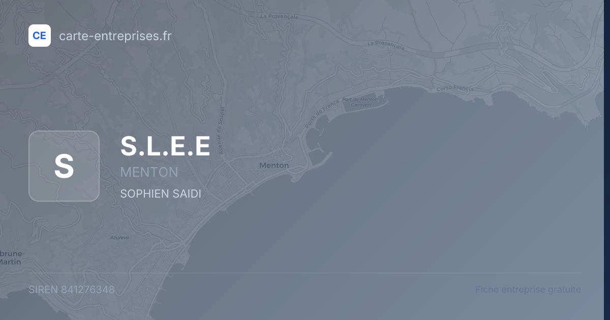 S.L.E.E — 841276348 — fiche entreprise