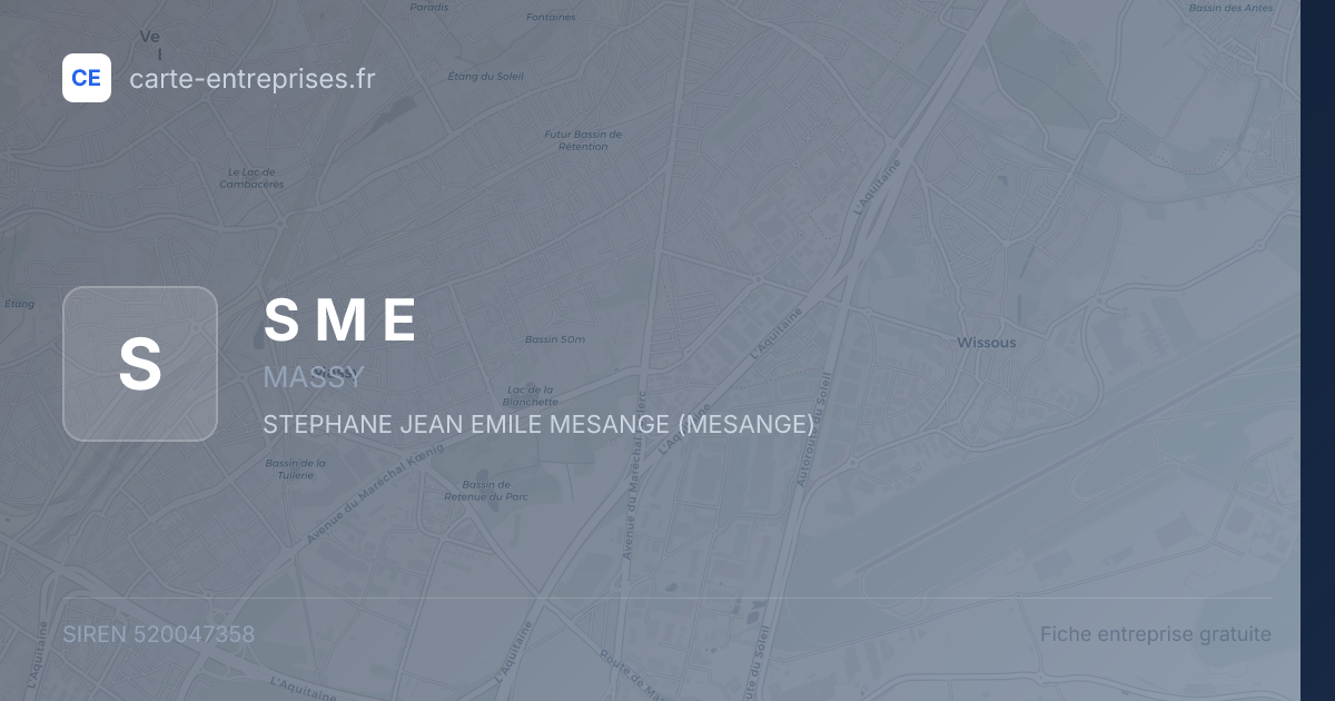 S M E — 520047358 — fiche entreprise