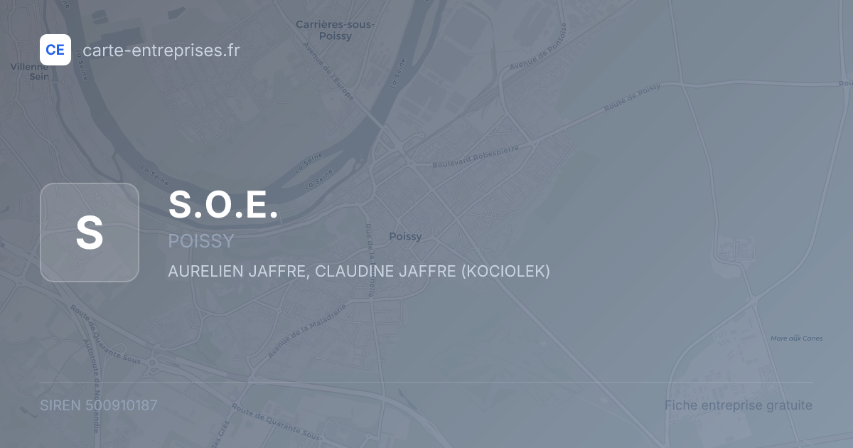 S.O.E. — 500910187 — fiche entreprise