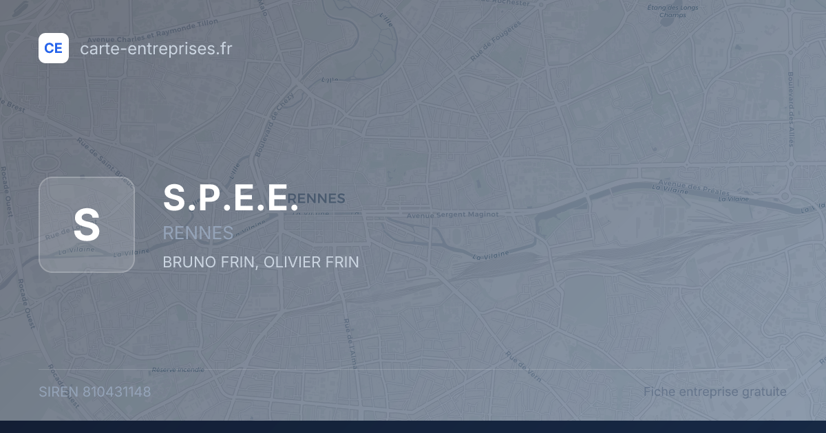 S.P.E.E. — 810431148 — fiche entreprise