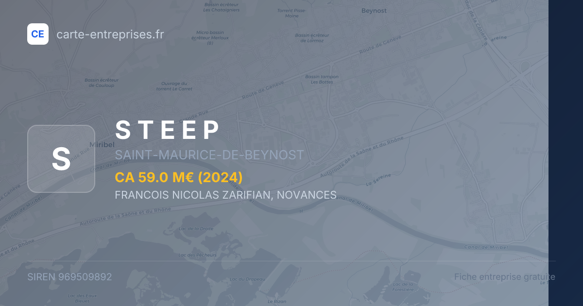 S T E E P — 969509892 — fiche entreprise