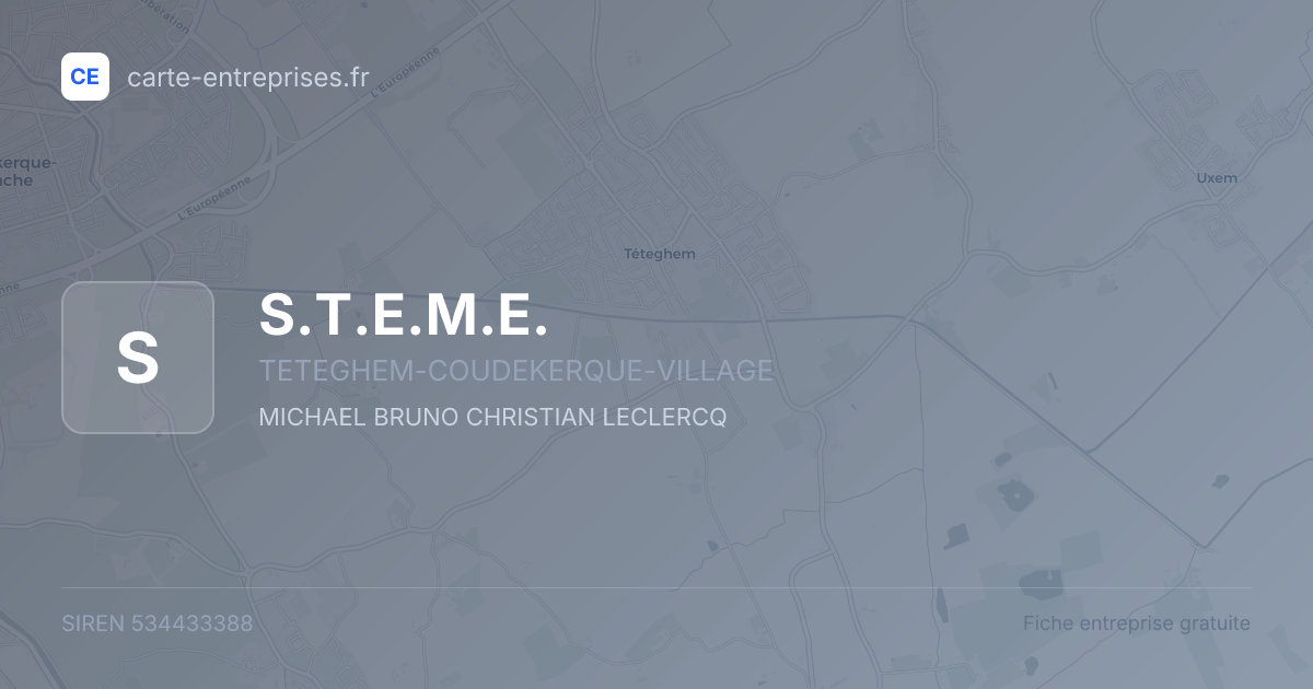 S.T.E.M.E. — 534433388 — fiche entreprise