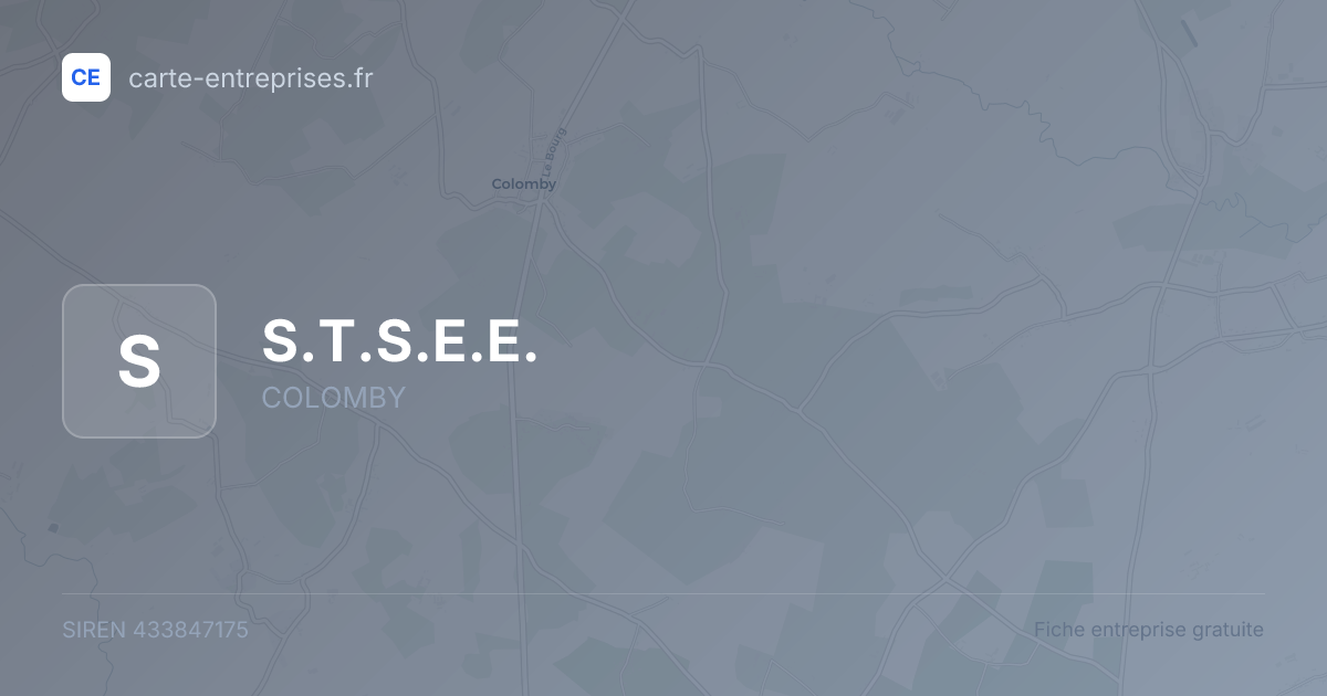 S.T.S.E.E. — 433847175 — fiche entreprise