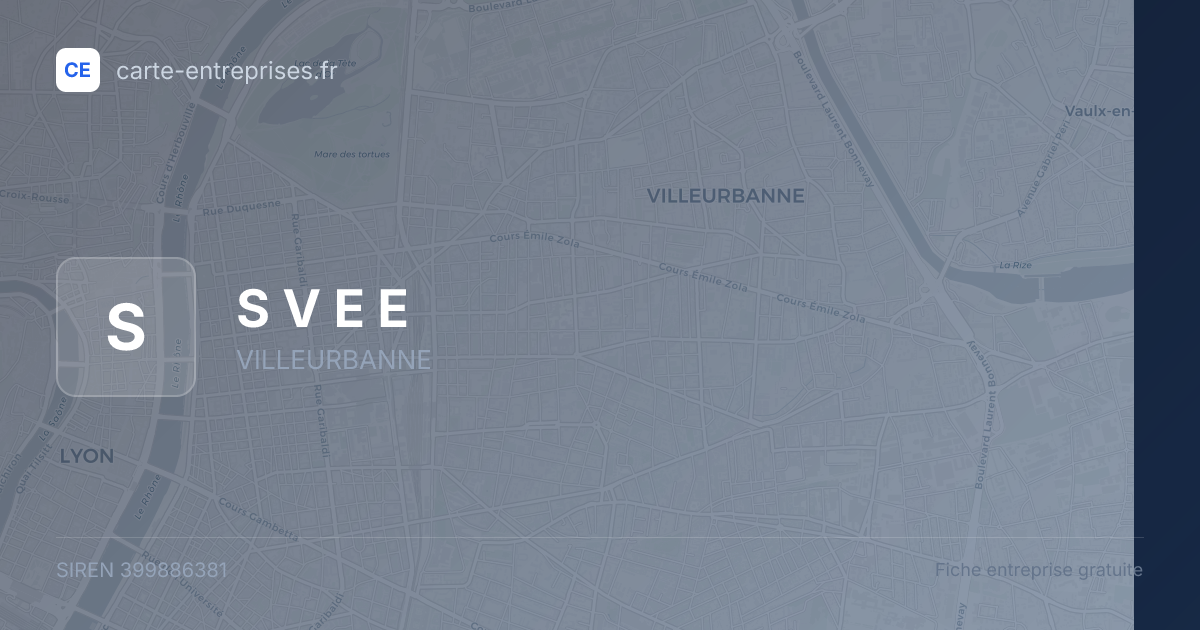 S V E E — 399886381 — fiche entreprise