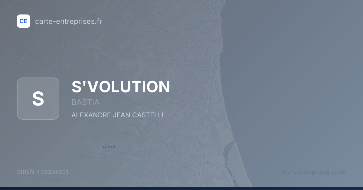 S'VOLUTION — 433335221 — fiche entreprise