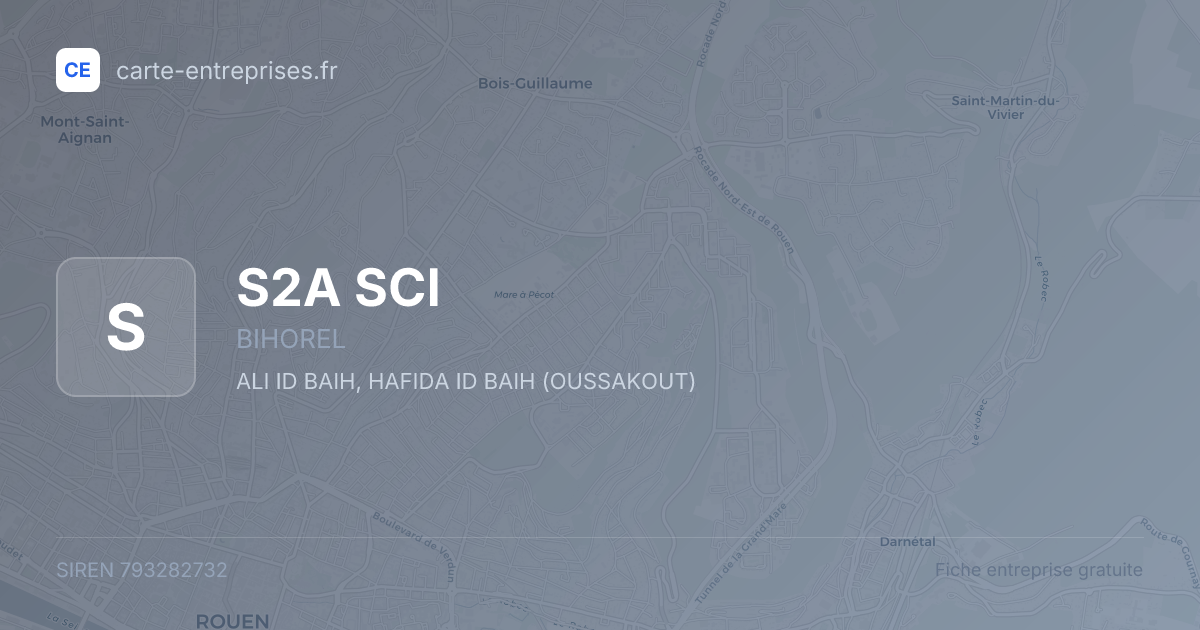 S2A SCI — 793282732 — fiche entreprise