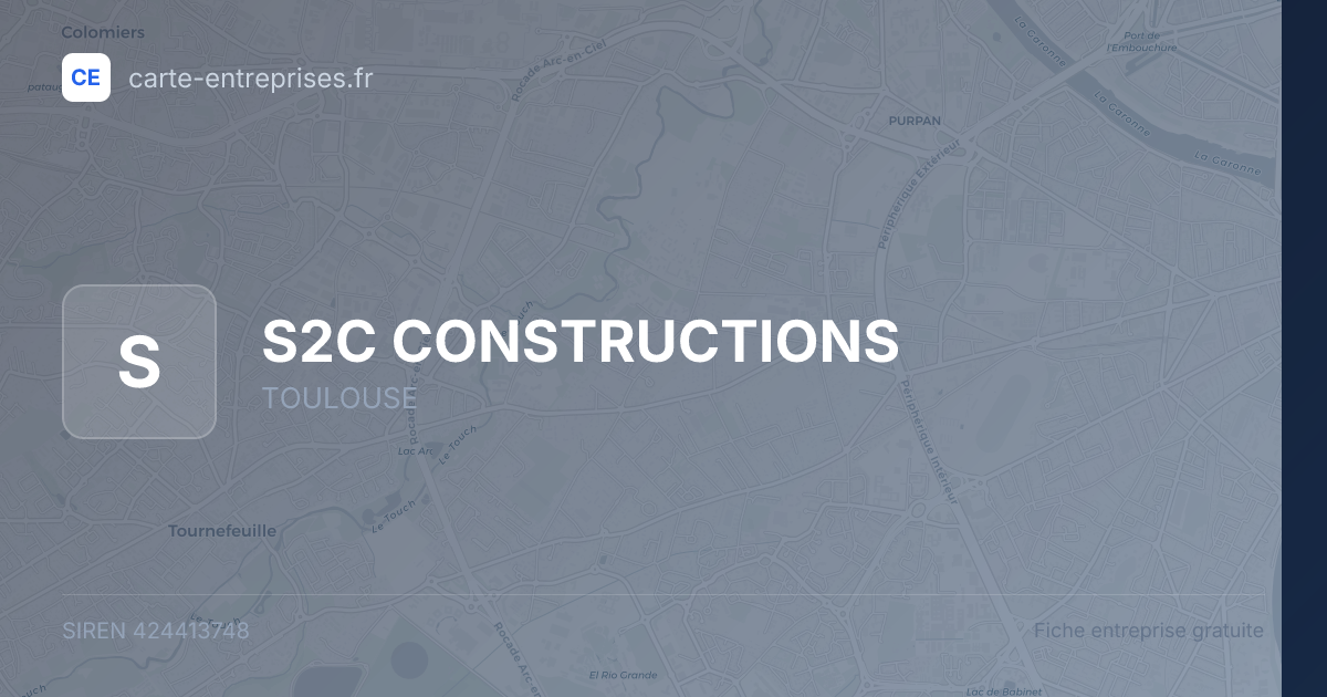 S2C CONSTRUCTIONS — 424413748 — fiche entreprise