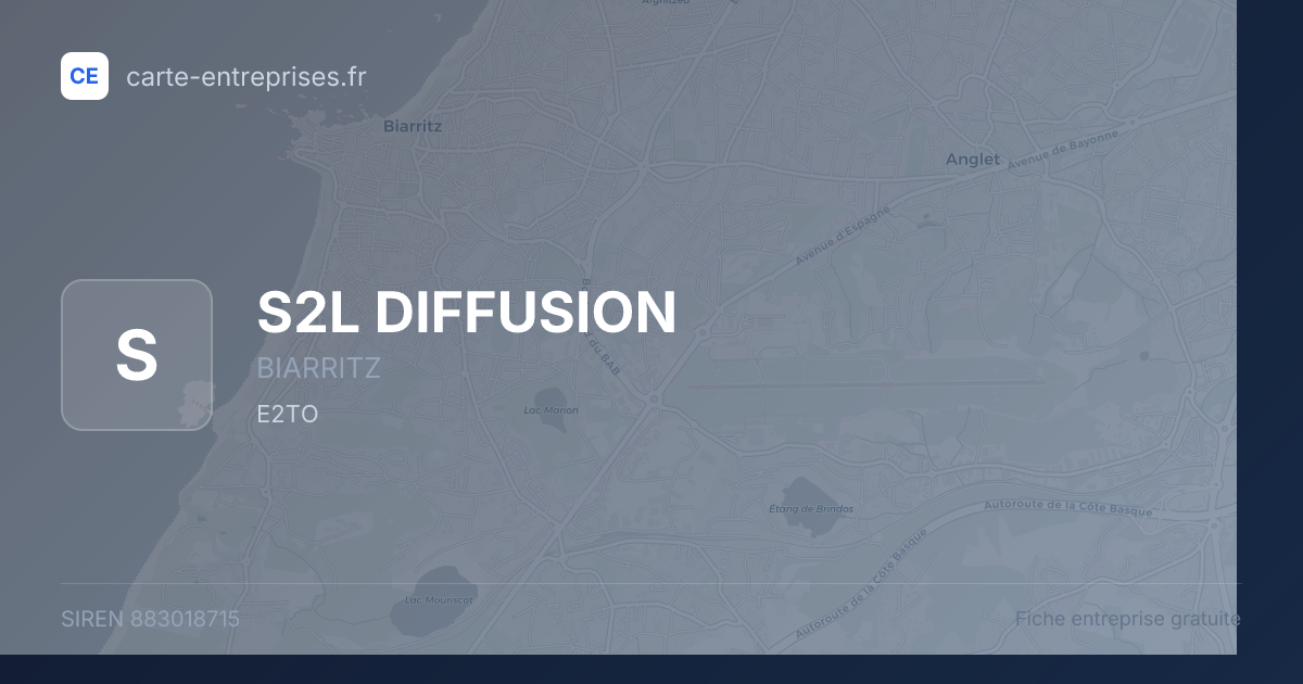 S2L DIFFUSION — 883018715 — fiche entreprise