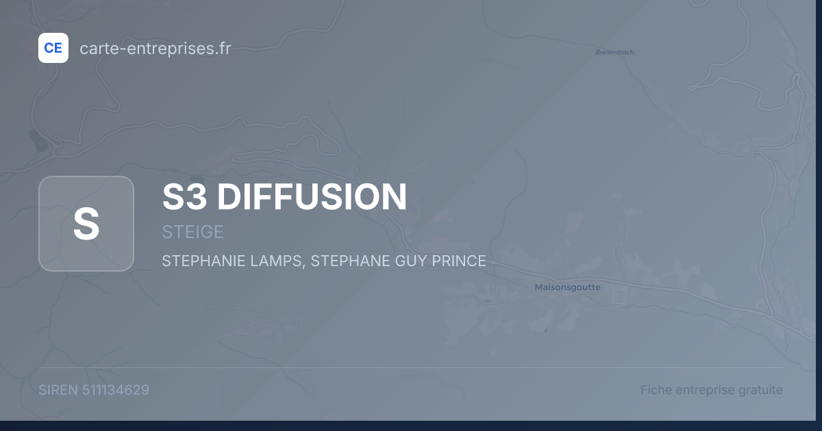 S3 DIFFUSION — 511134629 — fiche entreprise