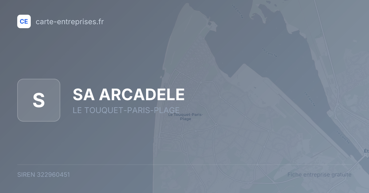 SA ARCADELE — 322960451 — fiche entreprise