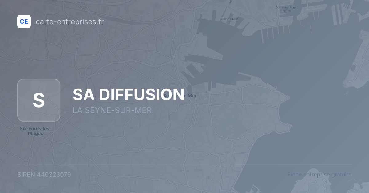 SA DIFFUSION — 440323079 — fiche entreprise