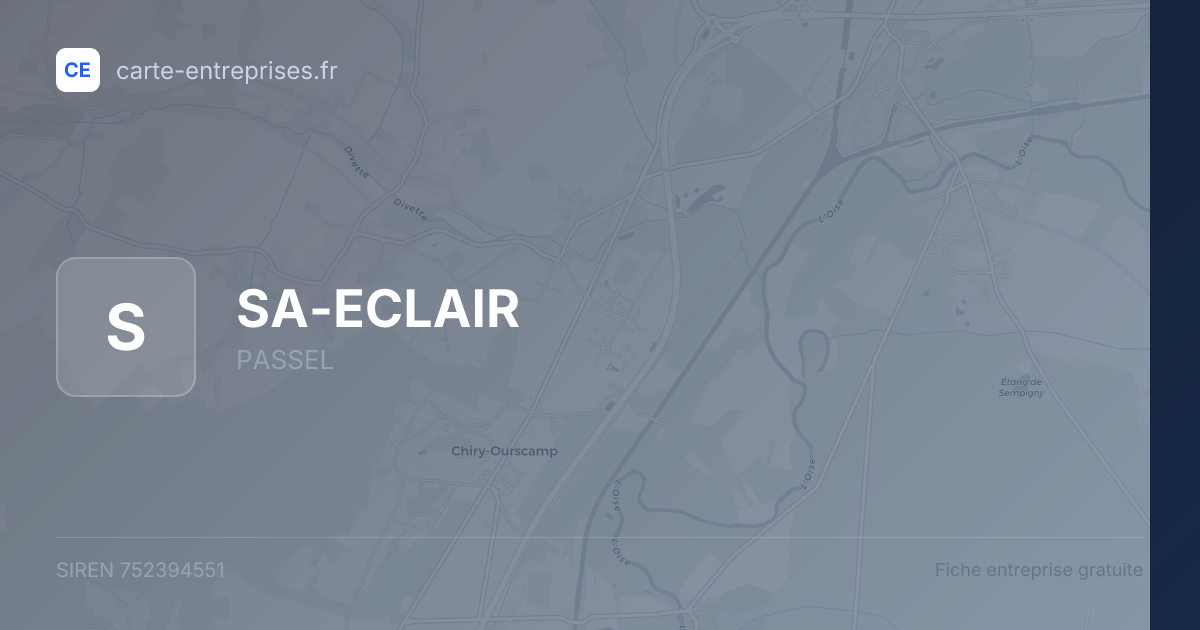 SA-ECLAIR — 752394551 — fiche entreprise