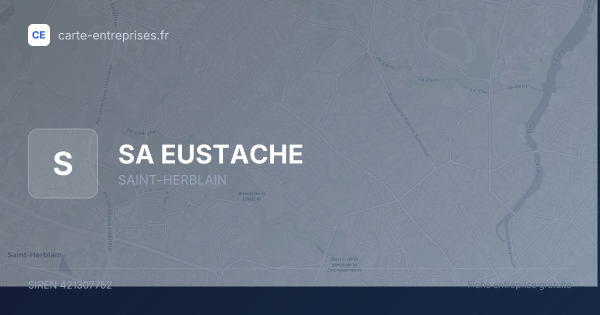 SA EUSTACHE — 421307752 — fiche entreprise