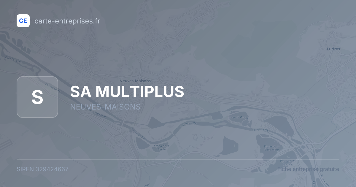 SA MULTIPLUS — 329424667 — fiche entreprise