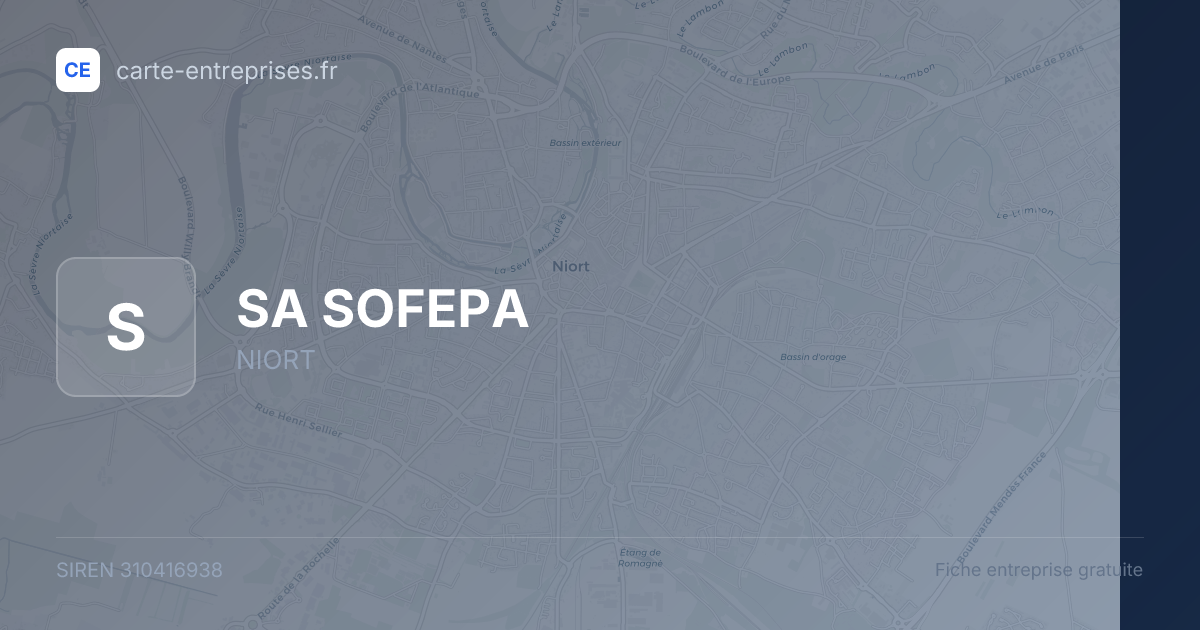SA SOFEPA — 310416938 — fiche entreprise
