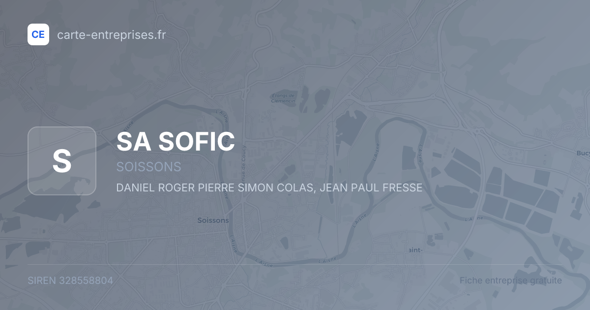 SA SOFIC — 328558804 — fiche entreprise