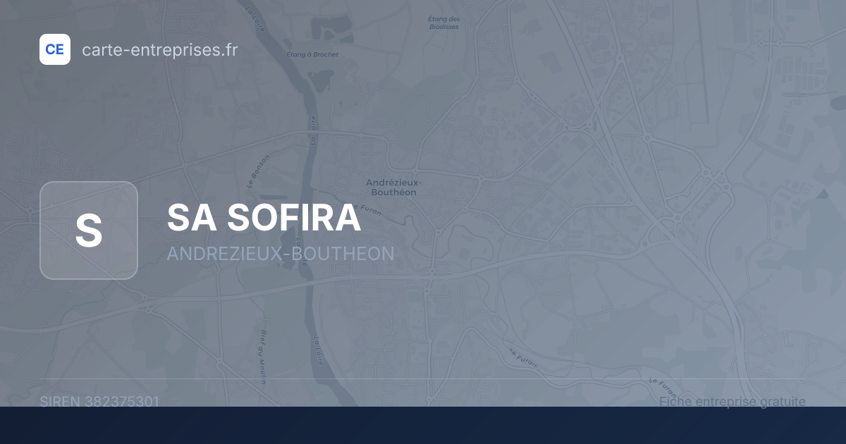 SA SOFIRA — 382375301 — fiche entreprise