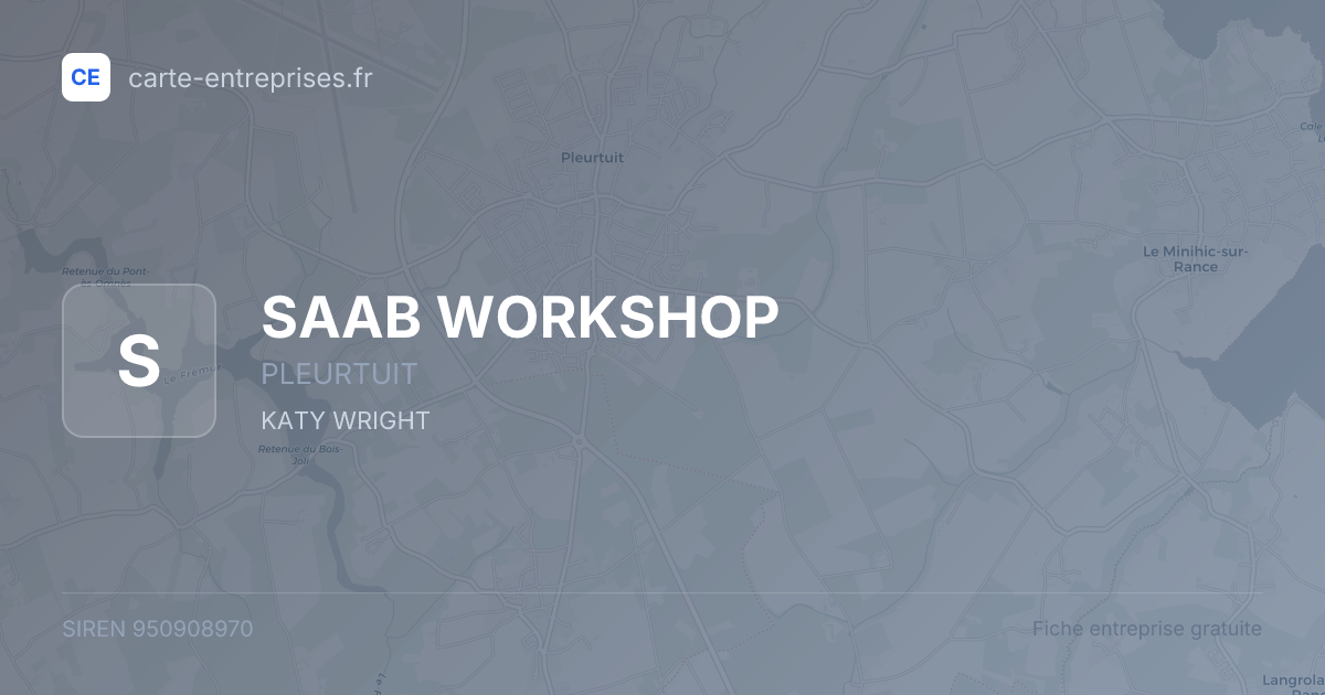 SAAB WORKSHOP — 950908970 — fiche entreprise