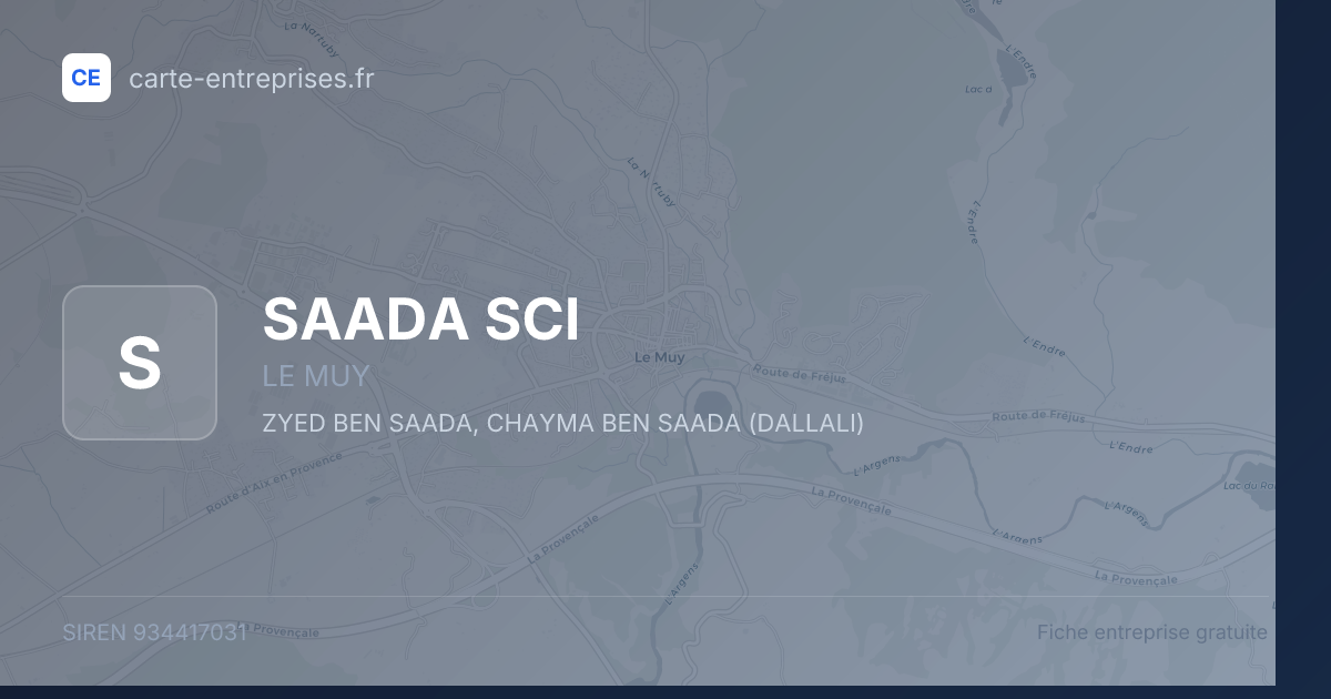 SAADA SCI — 934417031 — fiche entreprise