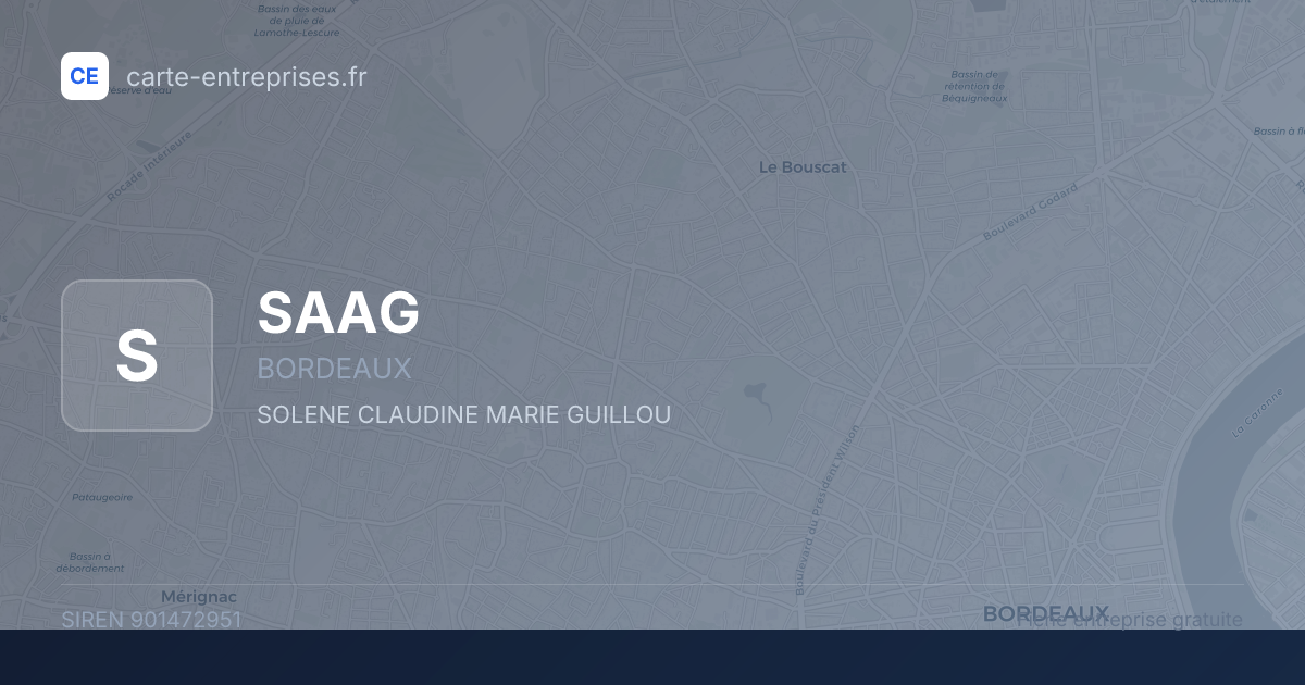 SAAG — 901472951 — fiche entreprise