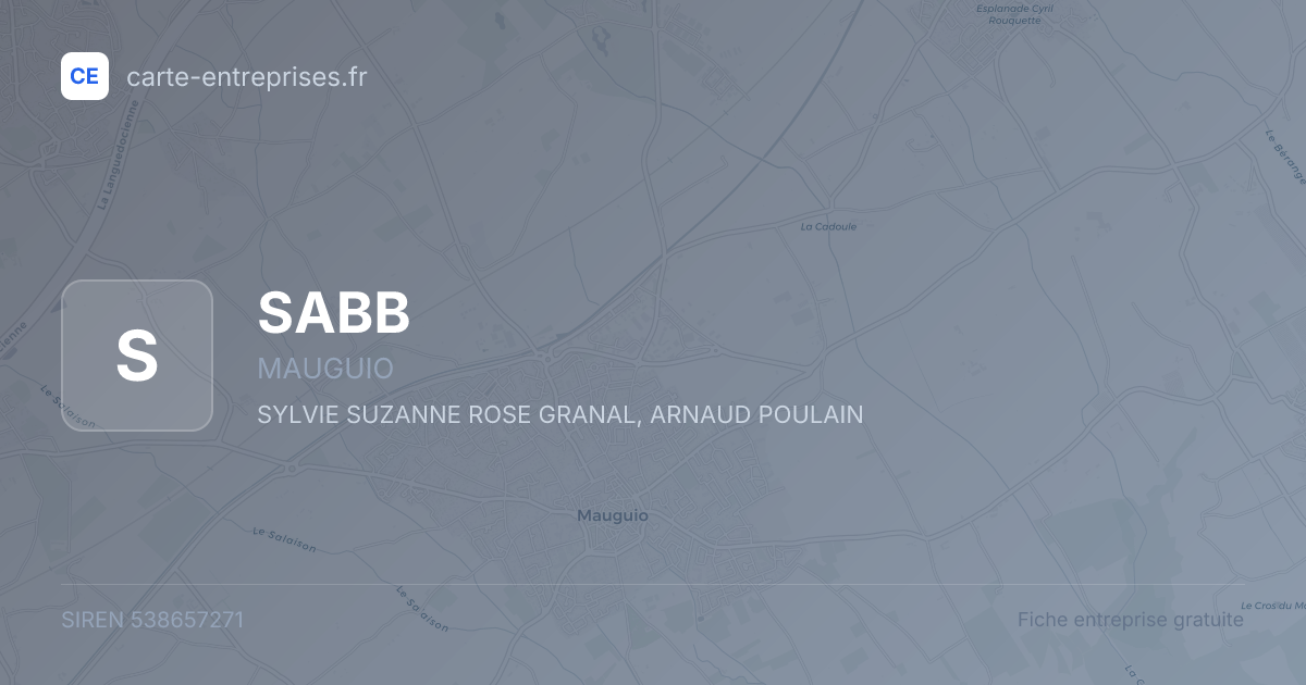 SABB — 538657271 — fiche entreprise