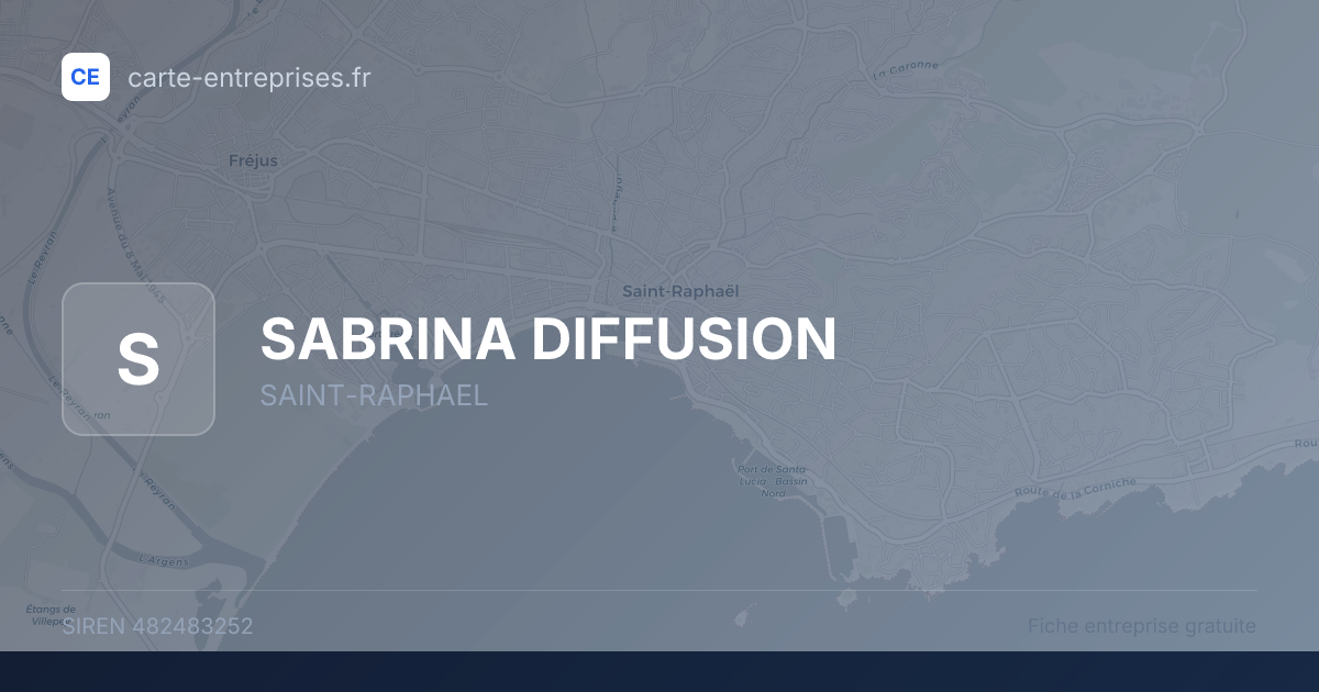 SABRINA DIFFUSION — 482483252 — fiche entreprise