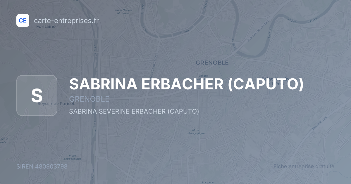 SABRINA ERBACHER (CAPUTO) — 480903798 — fiche entreprise